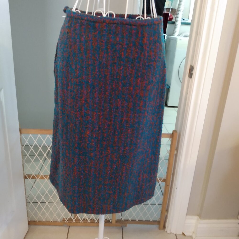 '50s vintage boucle secretary skirt